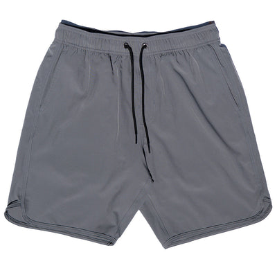 Navy Blue Swim Trunks W/Performance Liner | 8" Inseam