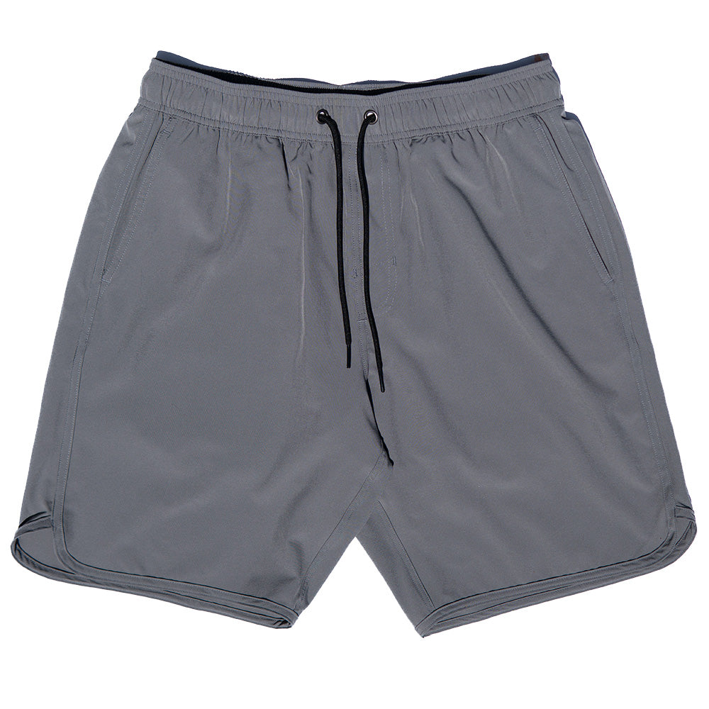 Light Blue Blue Swim Trunks W/Performance Liner | 8" Inseam