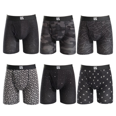6" Inseam Boxer Briefs - MicroModal - W/Chafe Safe Pouch