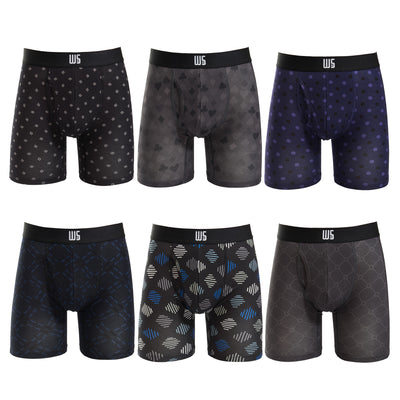 6" Inseam Boxer Briefs - MicroModal - W/Chafe Safe Pouch