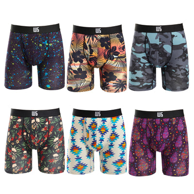 6" Inseam Boxer Briefs - MicroModal - W/Chafe Safe Pouch
