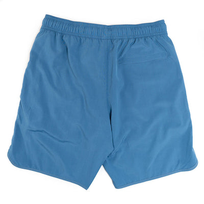 Navy Blue Swim Trunks W/Performance Liner | 8" Inseam