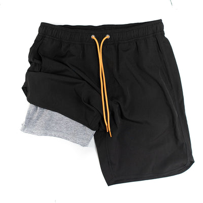 Navy Blue Swim Trunks W/Performance Liner | 8" Inseam