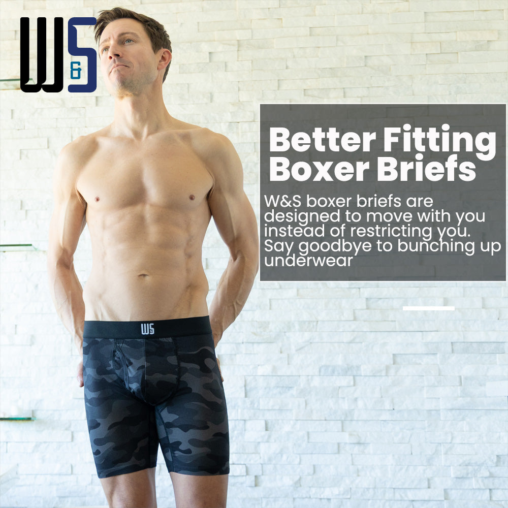 6" Inseam Boxer Briefs - MicroModal - W/Chafe Safe Pouch