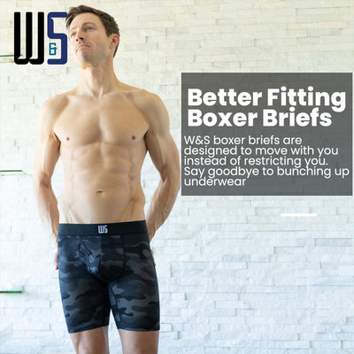 6" Inseam Boxer Briefs - MicroModal - W/Chafe Safe Pouch