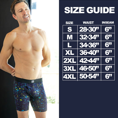 6" Inseam Boxer Briefs - MicroModal - W/Chafe Safe Pouch