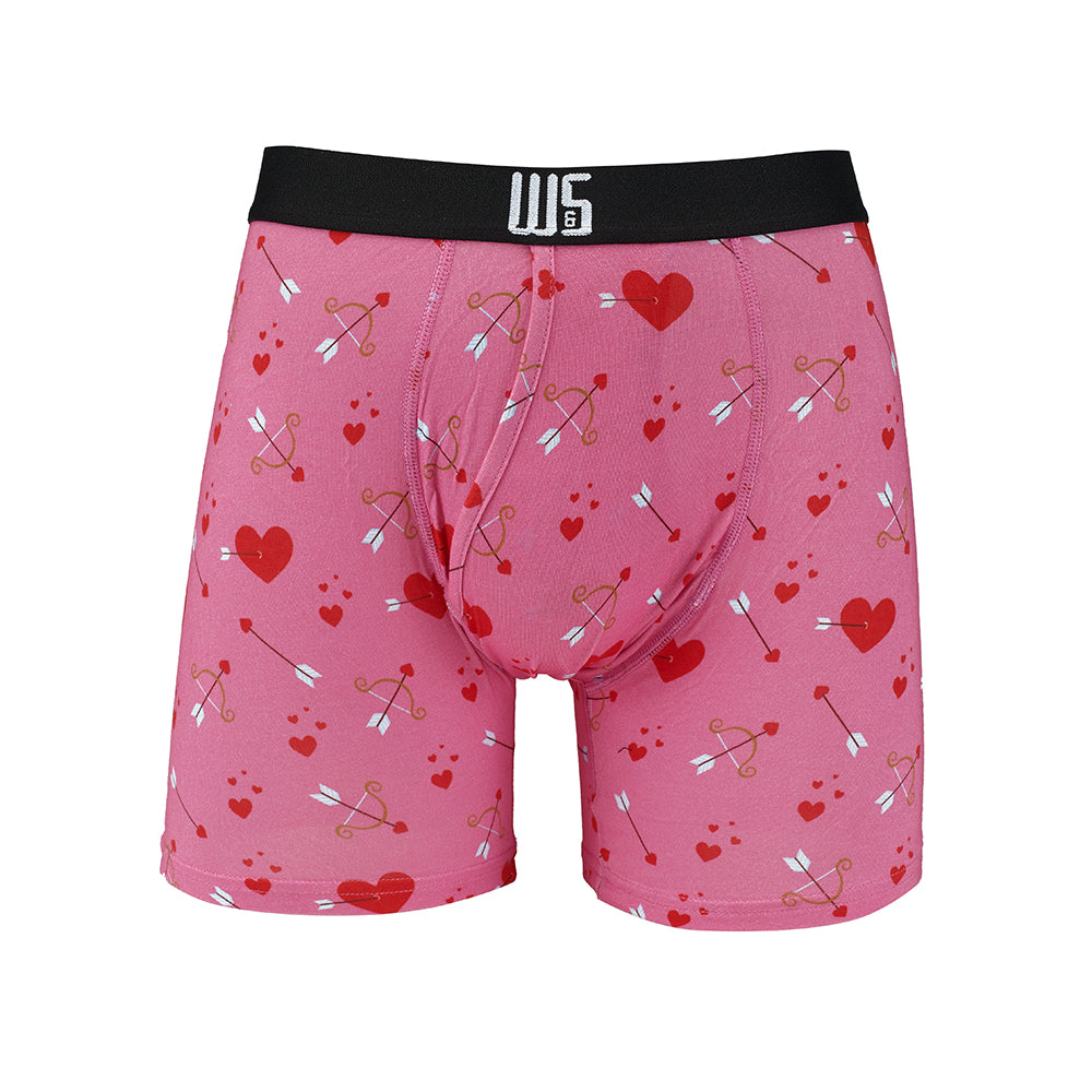 Boxer Brief  pink hearts and arrows