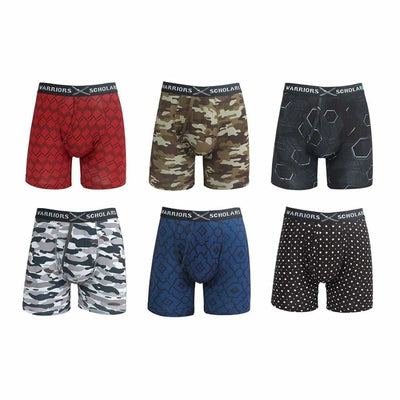 8 FOR 6: Get 8 Cotton Softer Than Cotton Boxer Briefs For The Price Of 6 - S / Apache