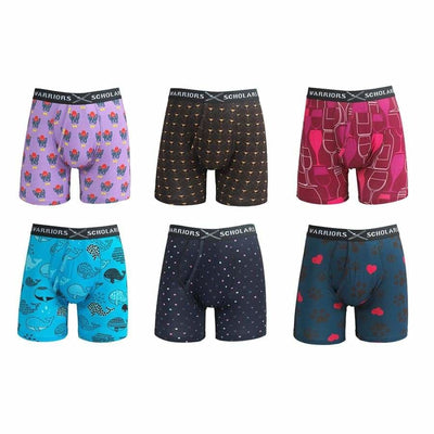 8 FOR 6: Get 8 Cotton Softer Than Cotton Boxer Briefs For The Price Of 6 - S / Oxford