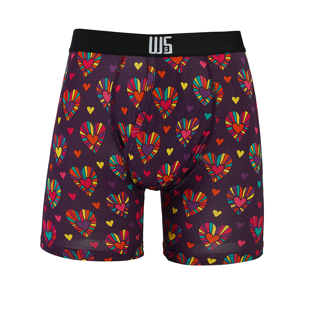 Boxer Brief Colorful Hearts