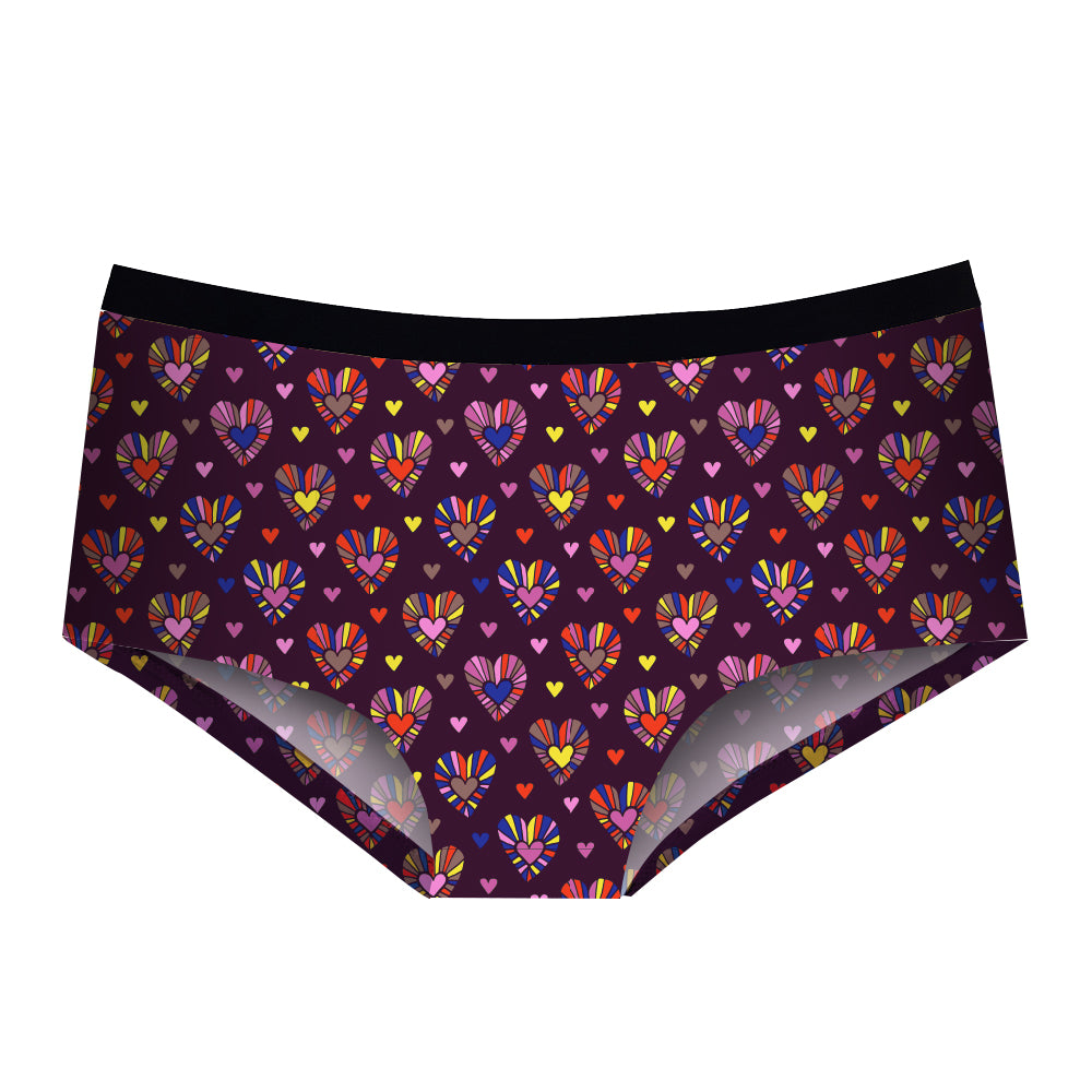 Cheeky Bikini Colorful Hearts