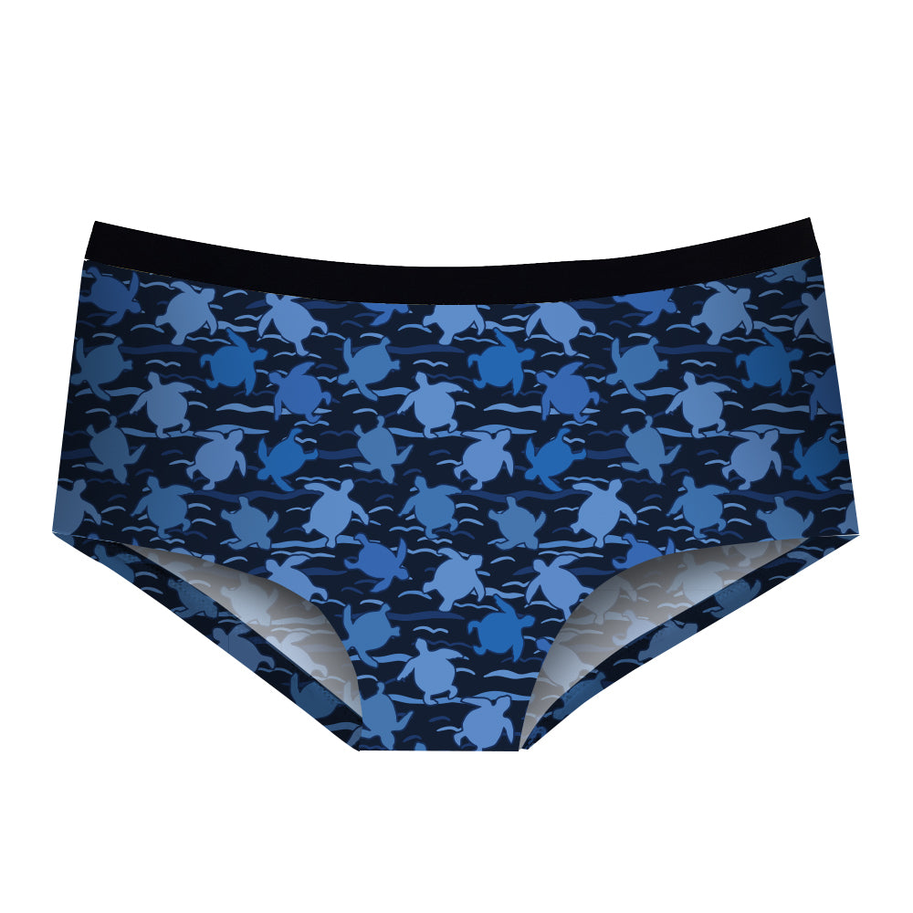 Cheeky Bikini Sea Turtles Blue