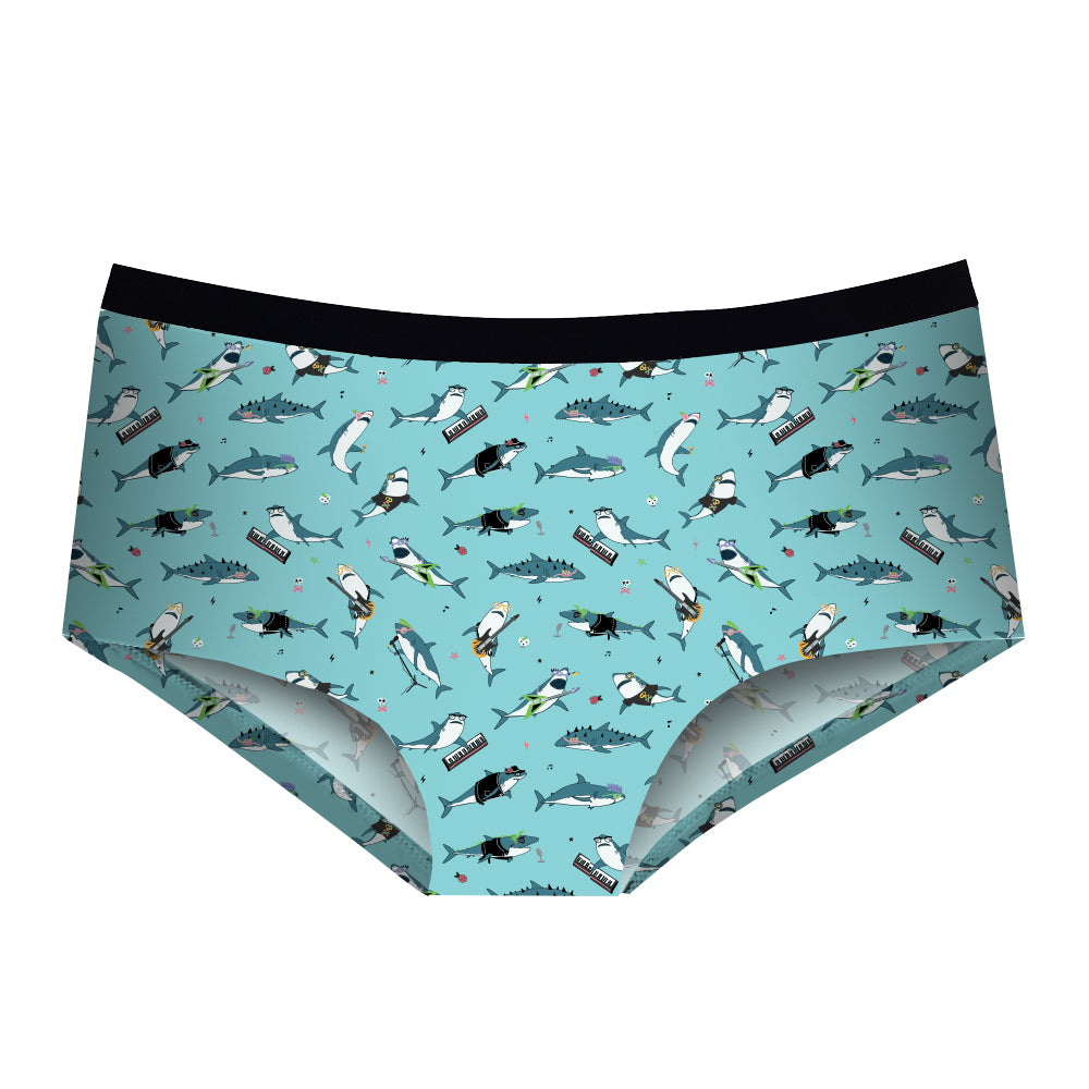 Shark with guitars Cheeky Bikini